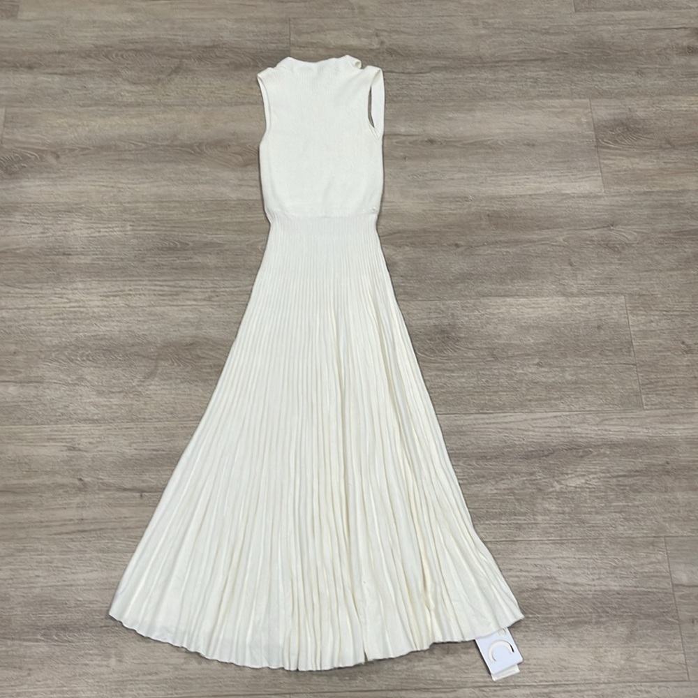 Commense Vanilla Cutout Rib Midi Sweater Dress - Picture 8 of 8